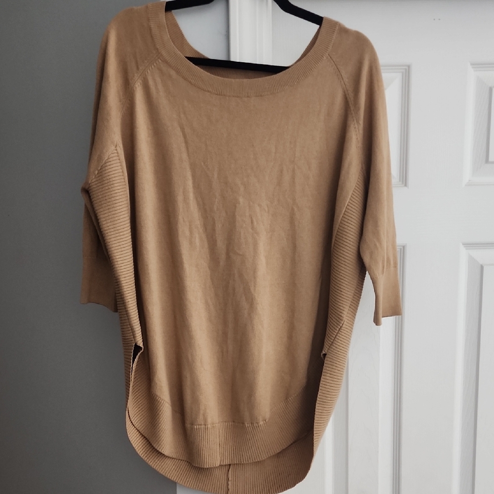 Express Women's Camel Crew Neck Sweater